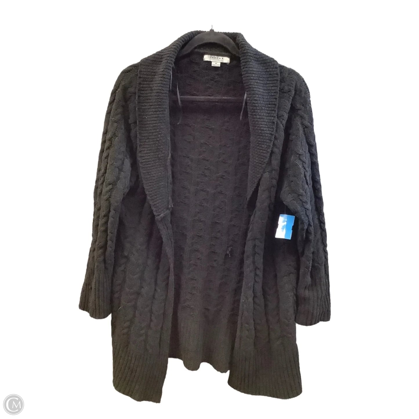 Sweater Cardigan By Favlux In Black, Size: M