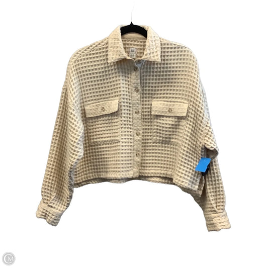 Top Long Sleeve By Bdg In Tan, Size: Xs