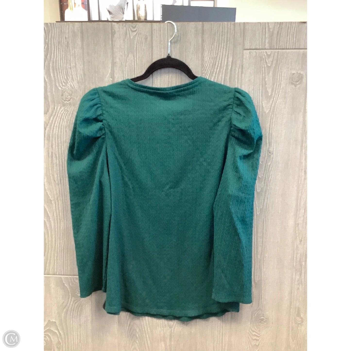Top Long Sleeve By Chicos In Green, Size: L