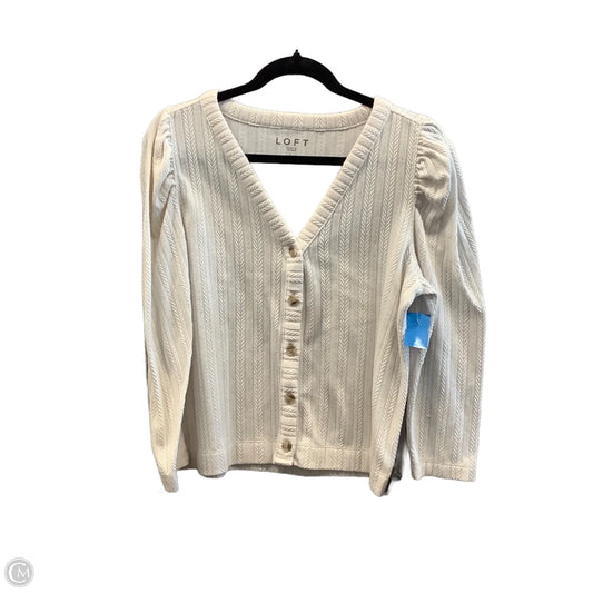 Sweater By Loft In White, Size: L