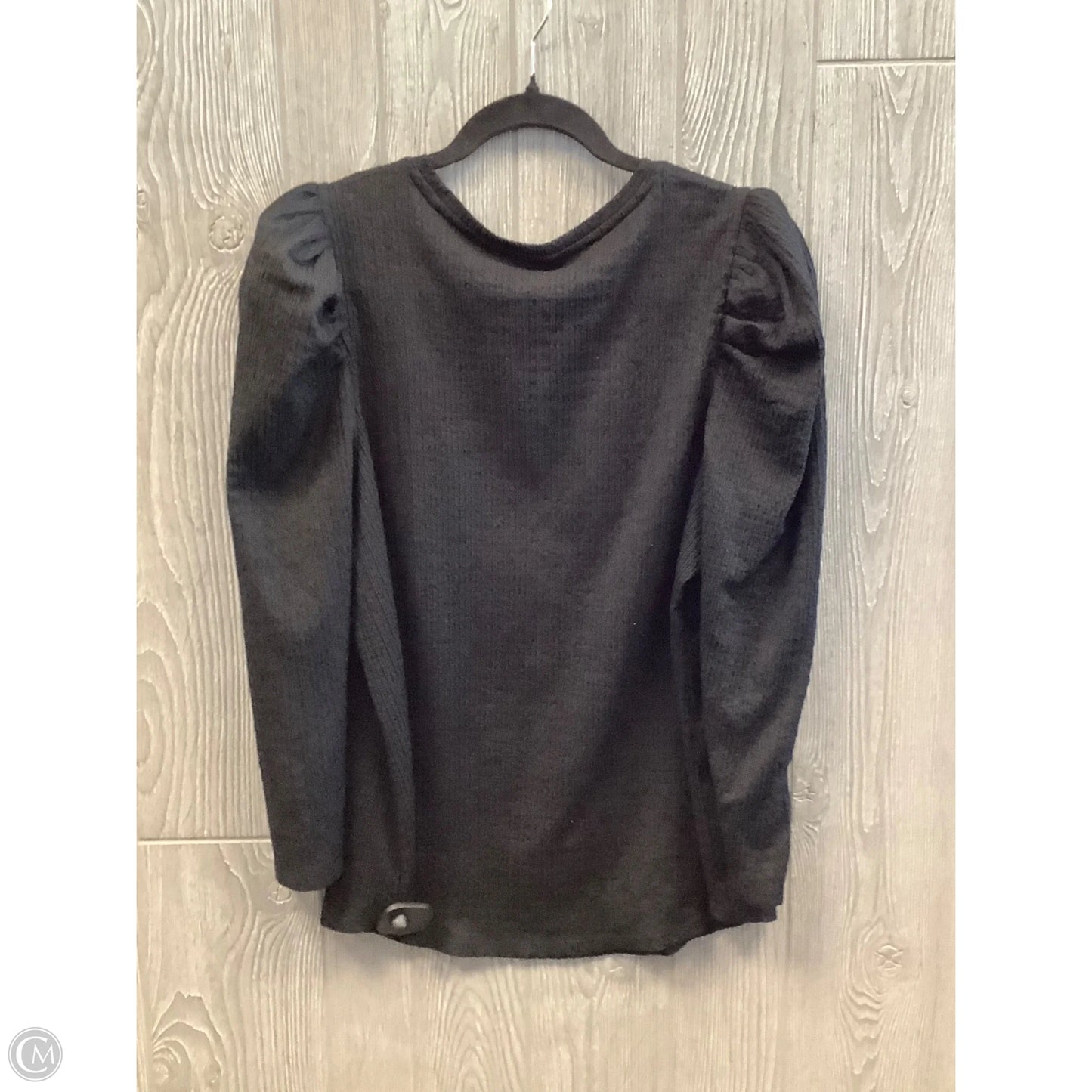 Top Long Sleeve By Chicos In Black, Size: L