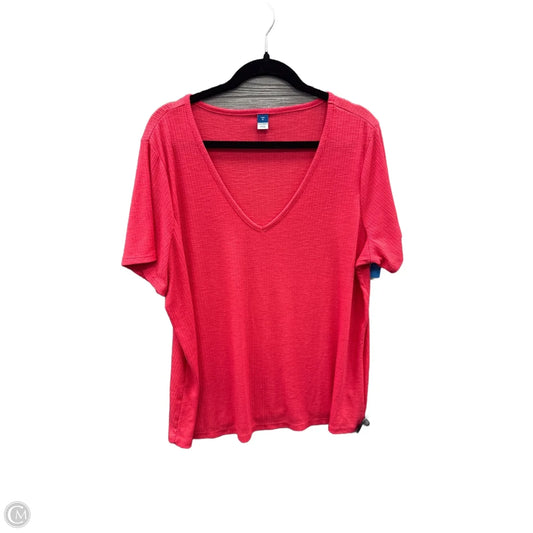 Top Short Sleeve By Old Navy In Pink, Size: Xl