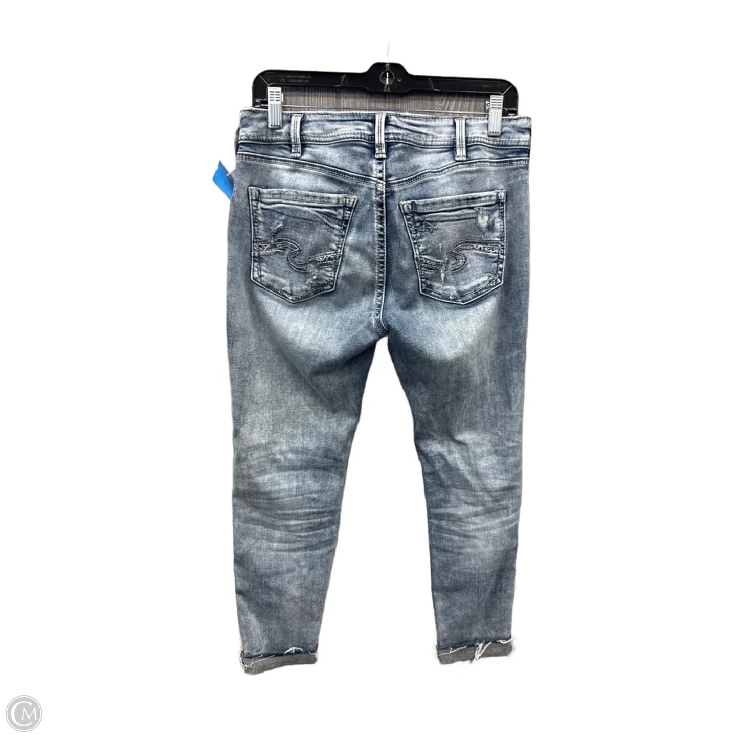 Jeans Skinny By Silver In Blue Denim, Size: 10