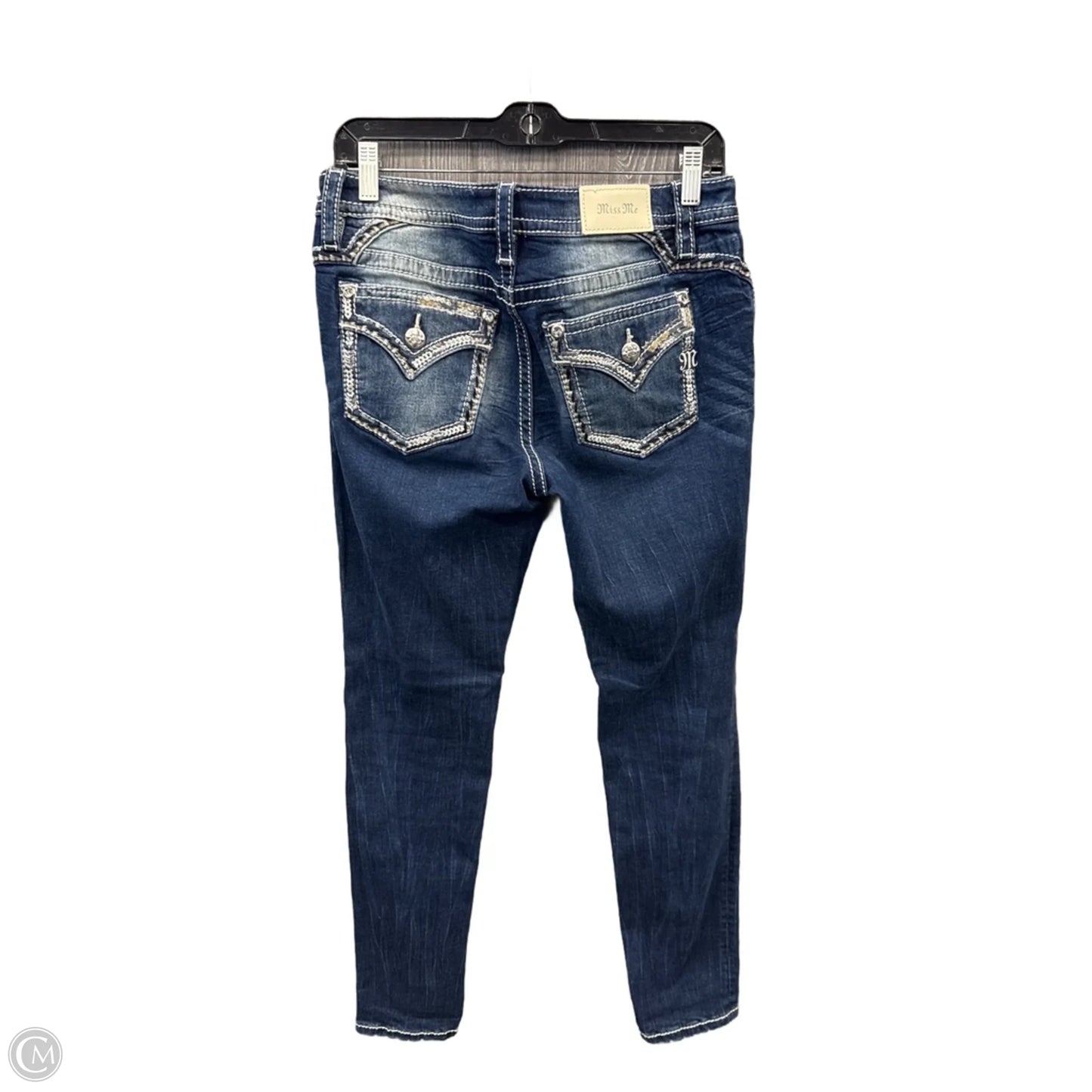 Jeans Skinny By Miss Me In Blue Denim, Size: 8