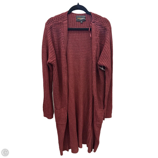 Sweater Cardigan By Ambiance Apparel In Red, Size: 3x