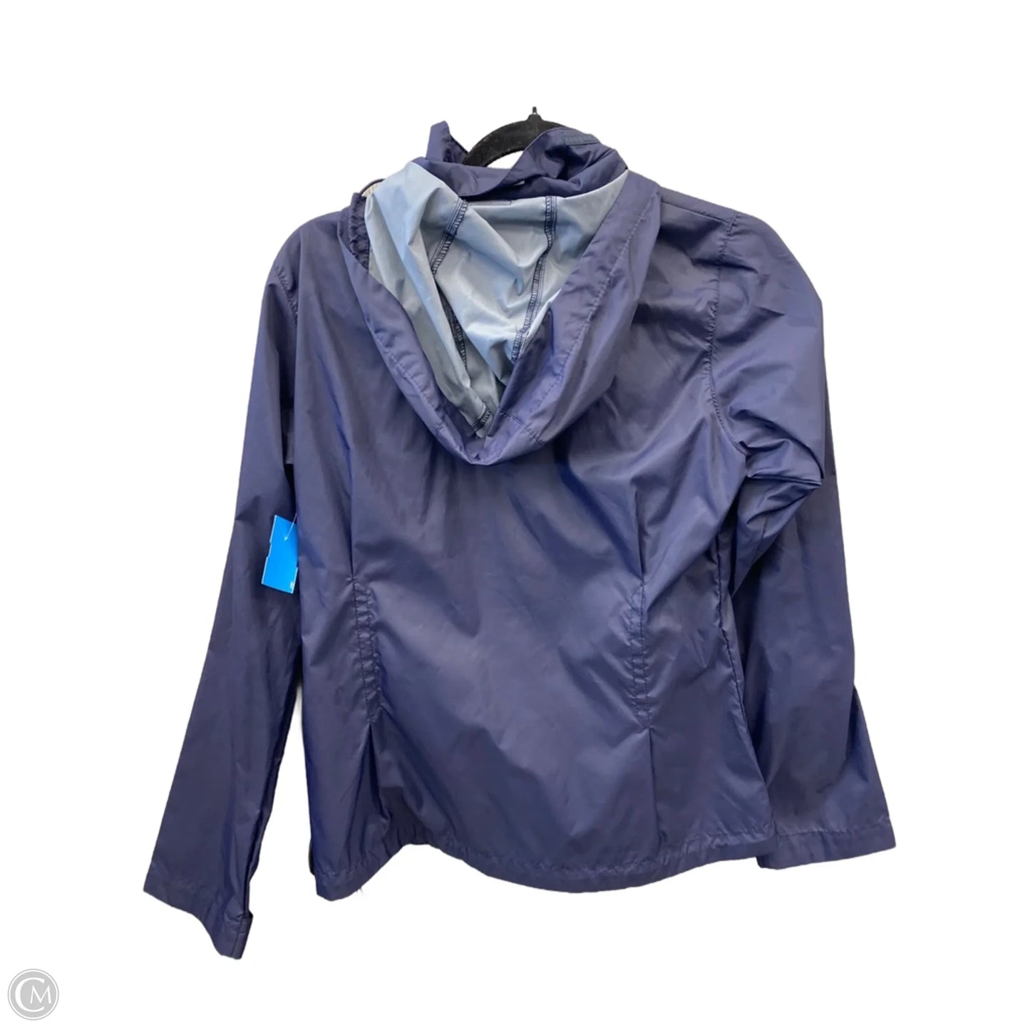 Jacket Windbreaker By Columbia In Blue, Size: S