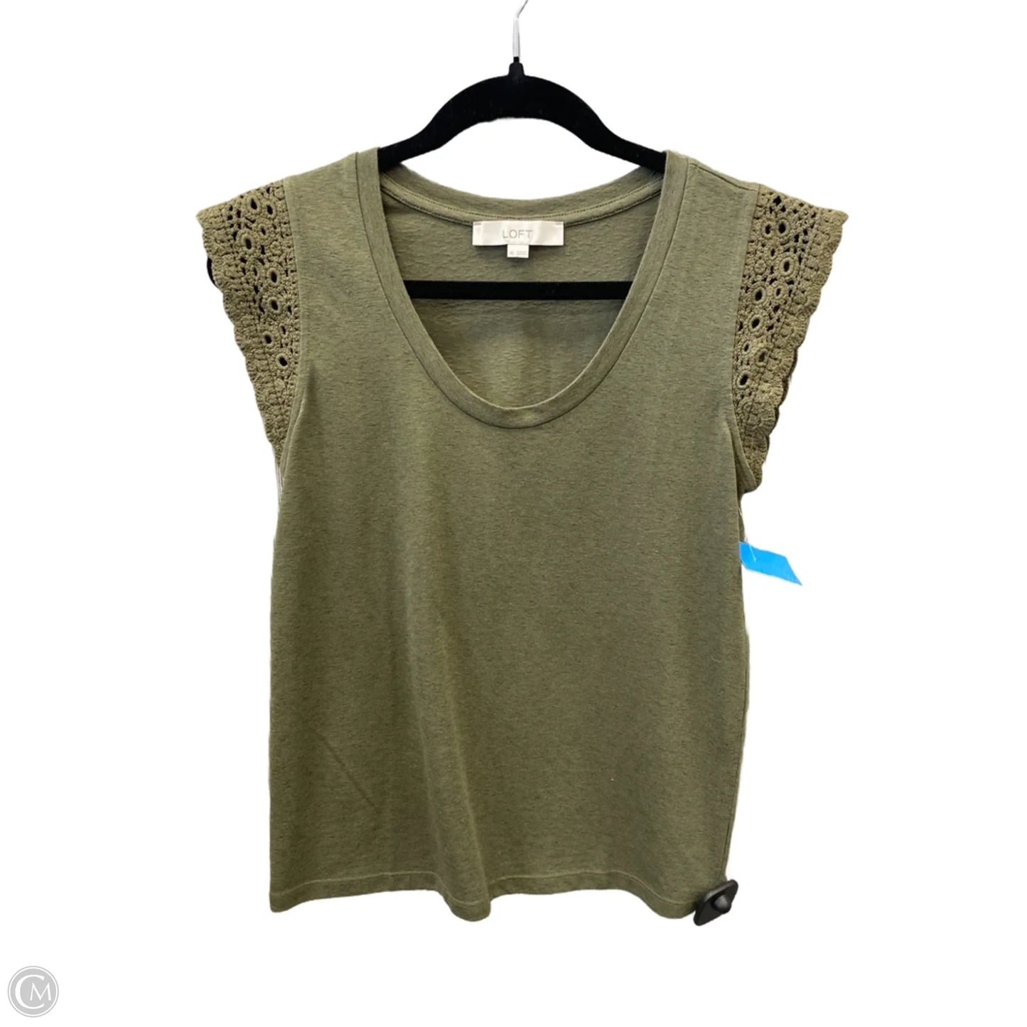 Top Short Sleeve By Loft In Green, Size: Xs