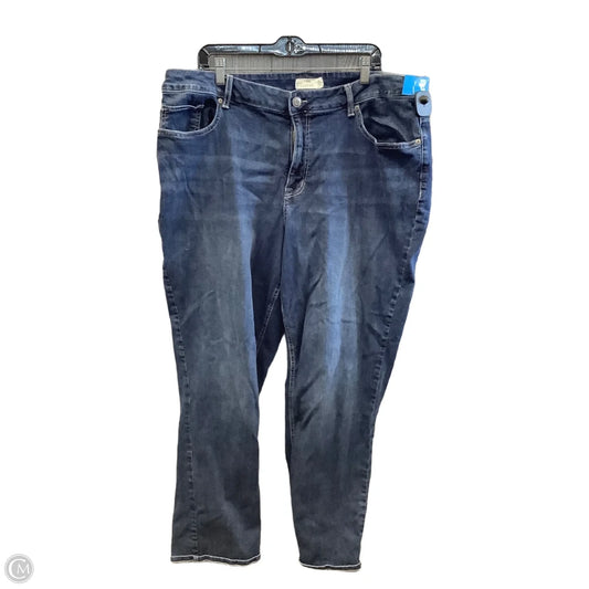 Jeans Straight By Maurices In Blue Denim, Size: 22