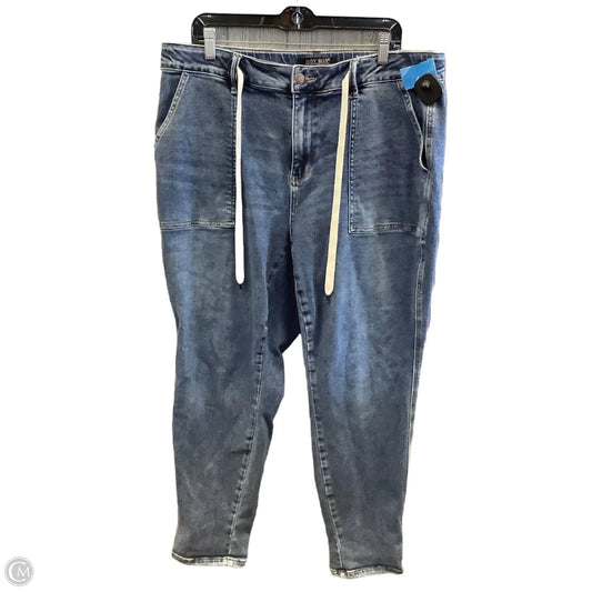 Pants Joggers By Judy Blue In Blue Denim, Size: 18