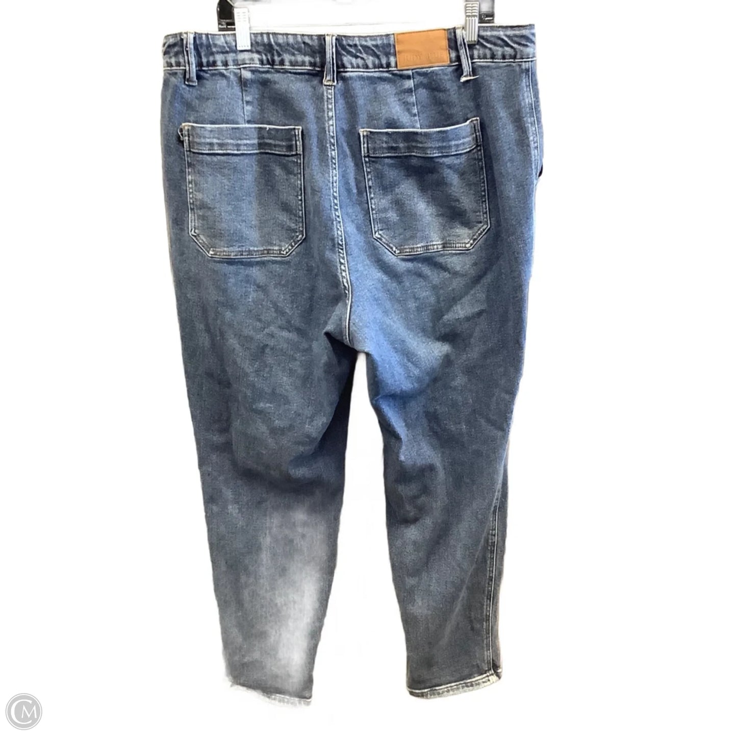 Pants Joggers By Judy Blue In Blue Denim, Size: 18