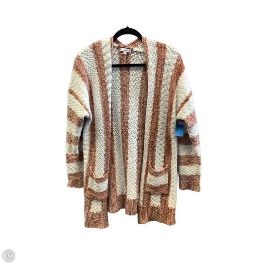 Sweater Cardigan By L Love In Striped Pattern, Size: M