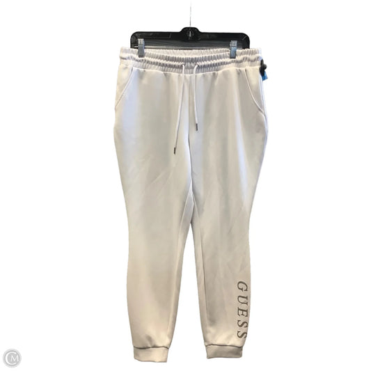 Athletic Pants By Guess In White, Size: L
