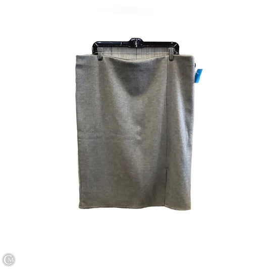 Skirt Midi By Loft In Grey, Size: 14