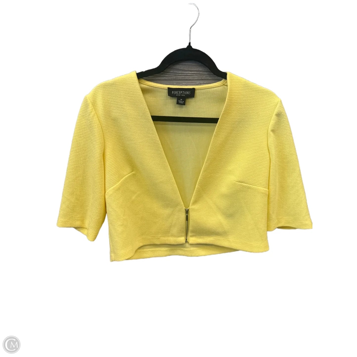 Bolero By Perceptions In Yellow, Size: M