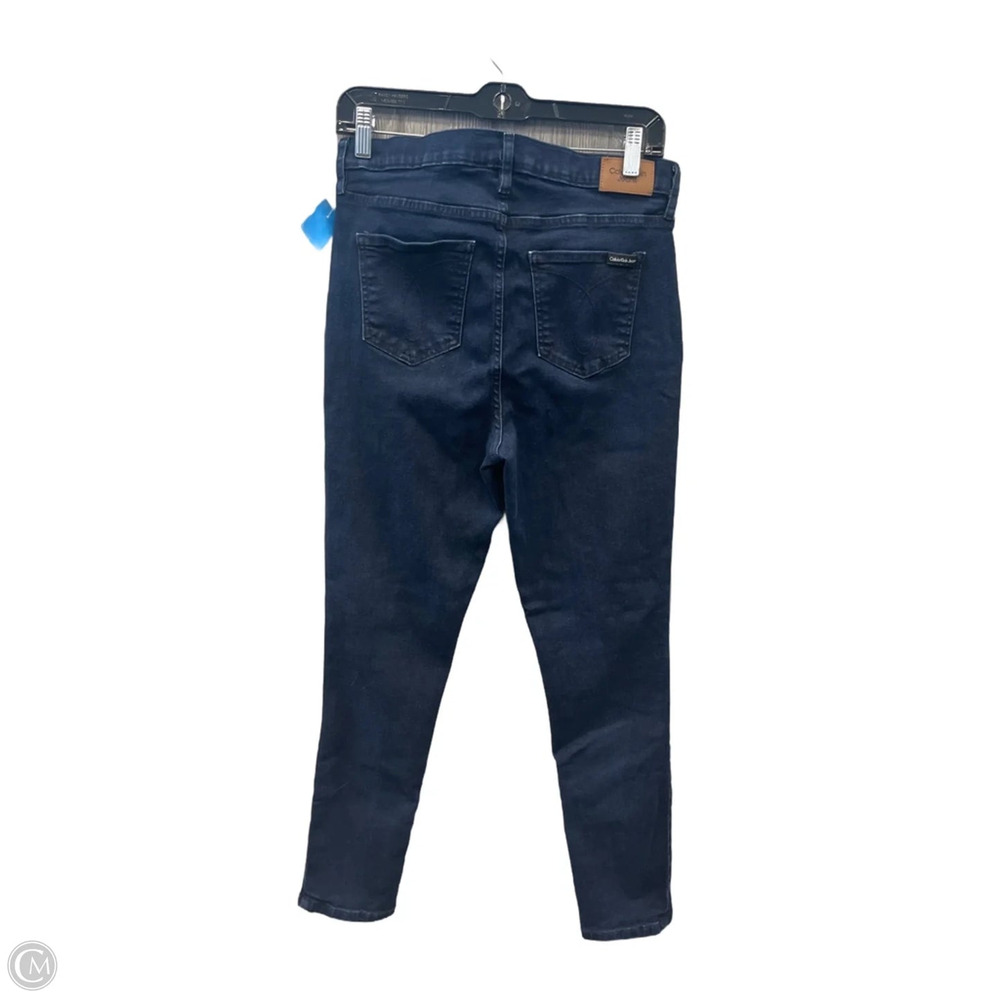 Jeans Skinny By Calvin Klein In Blue Denim, Size: 12