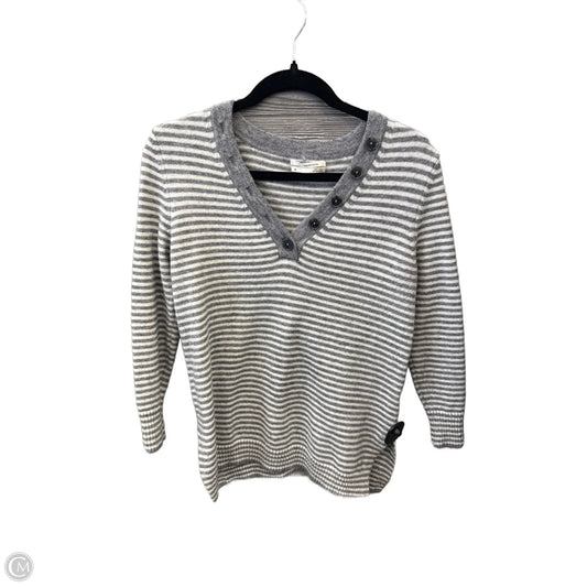 Top Long Sleeve By Anthropologie In Striped Pattern, Size: Xs