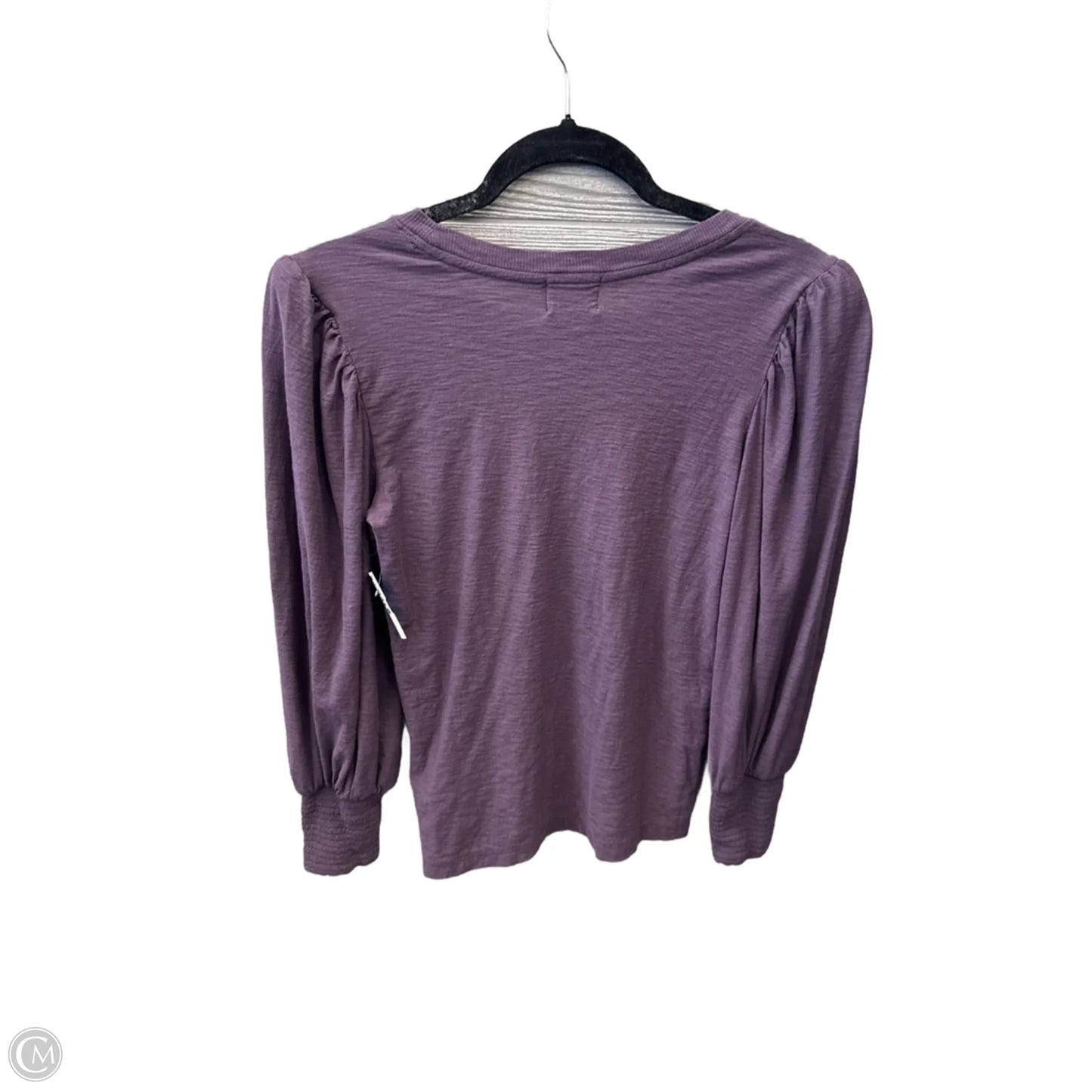 Top Long Sleeve By Nation In Purple, Size: S
