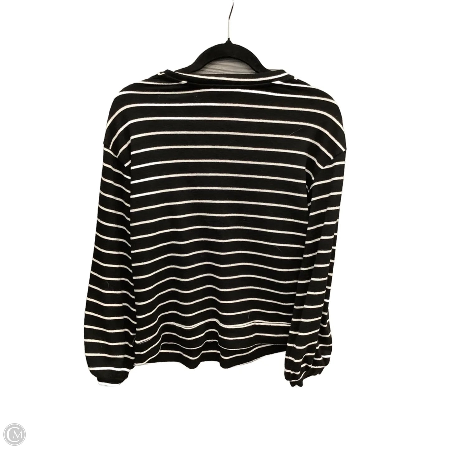 Top Long Sleeve By Monteau In Striped Pattern, Size: L