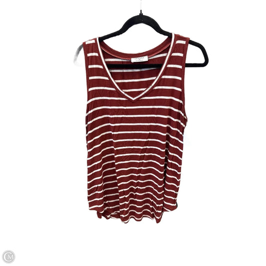 Top Sleeveless By Zenana In Striped Pattern, Size: 1x