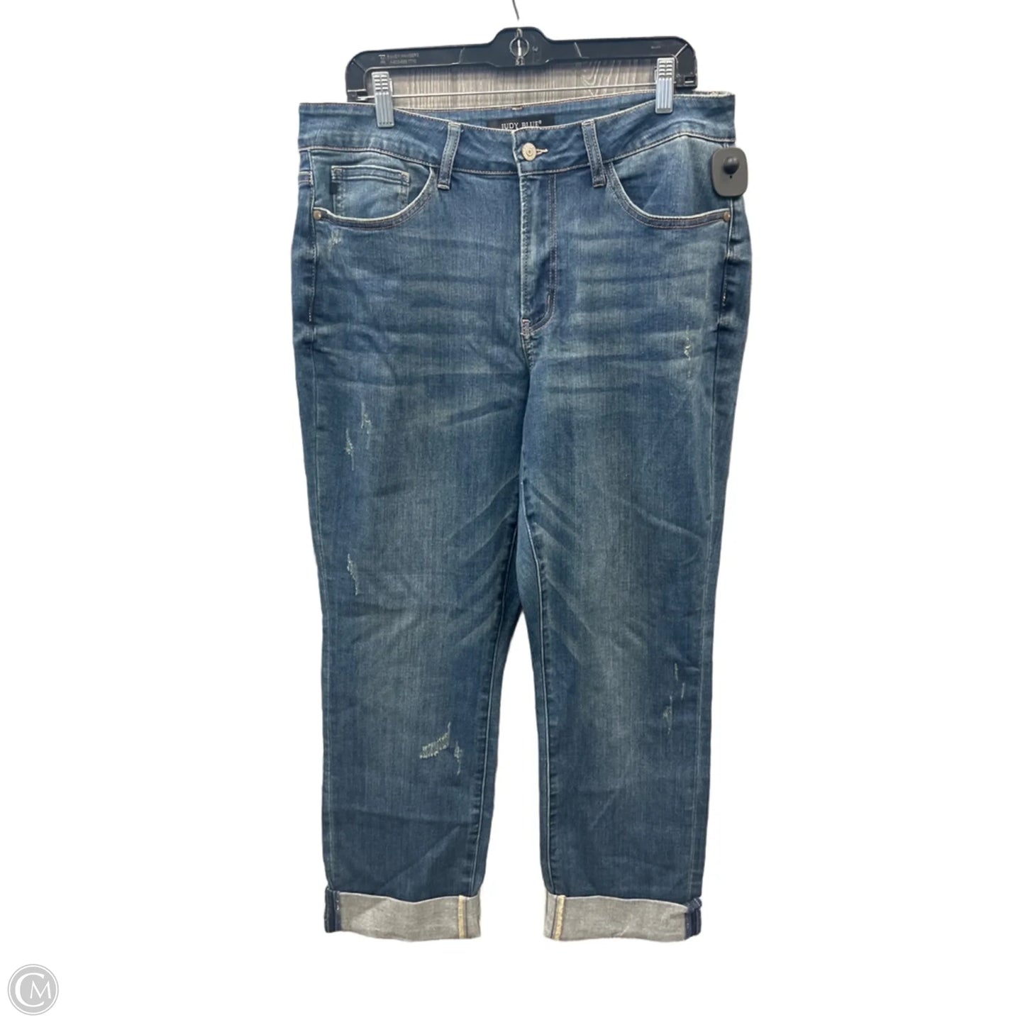 Jeans Boyfriend By Judy Blue In Blue Denim, Size: 16