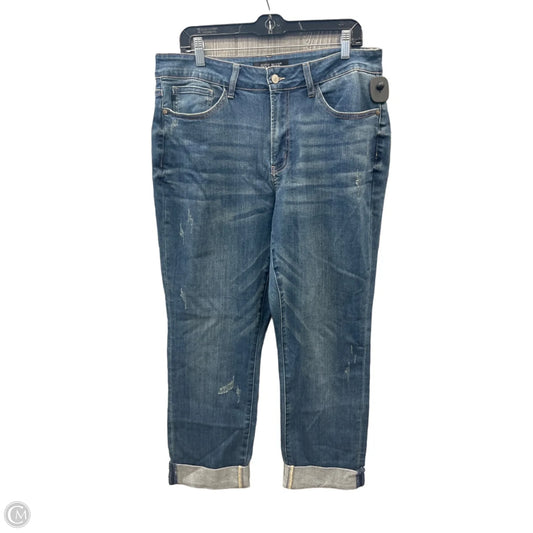 Jeans Boyfriend By Judy Blue In Blue Denim, Size: 16