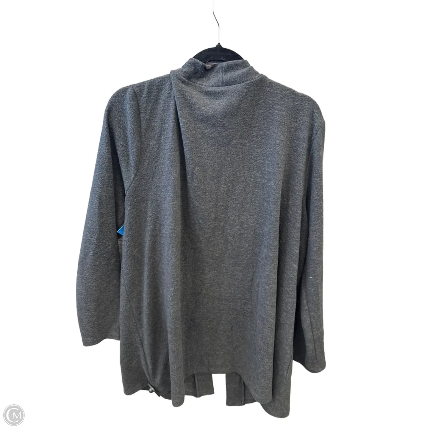 Cardigan By Zenana In Grey, Size: 2x