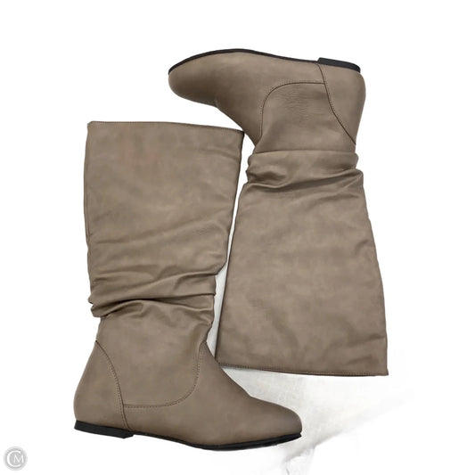 Boots Mid-calf Flats By Journee In Grey, Size: 7