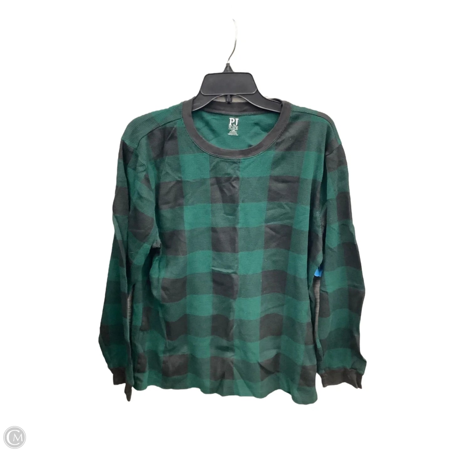 Pajamas 2pc By Clothes Mentor In Black & Green, Size: L