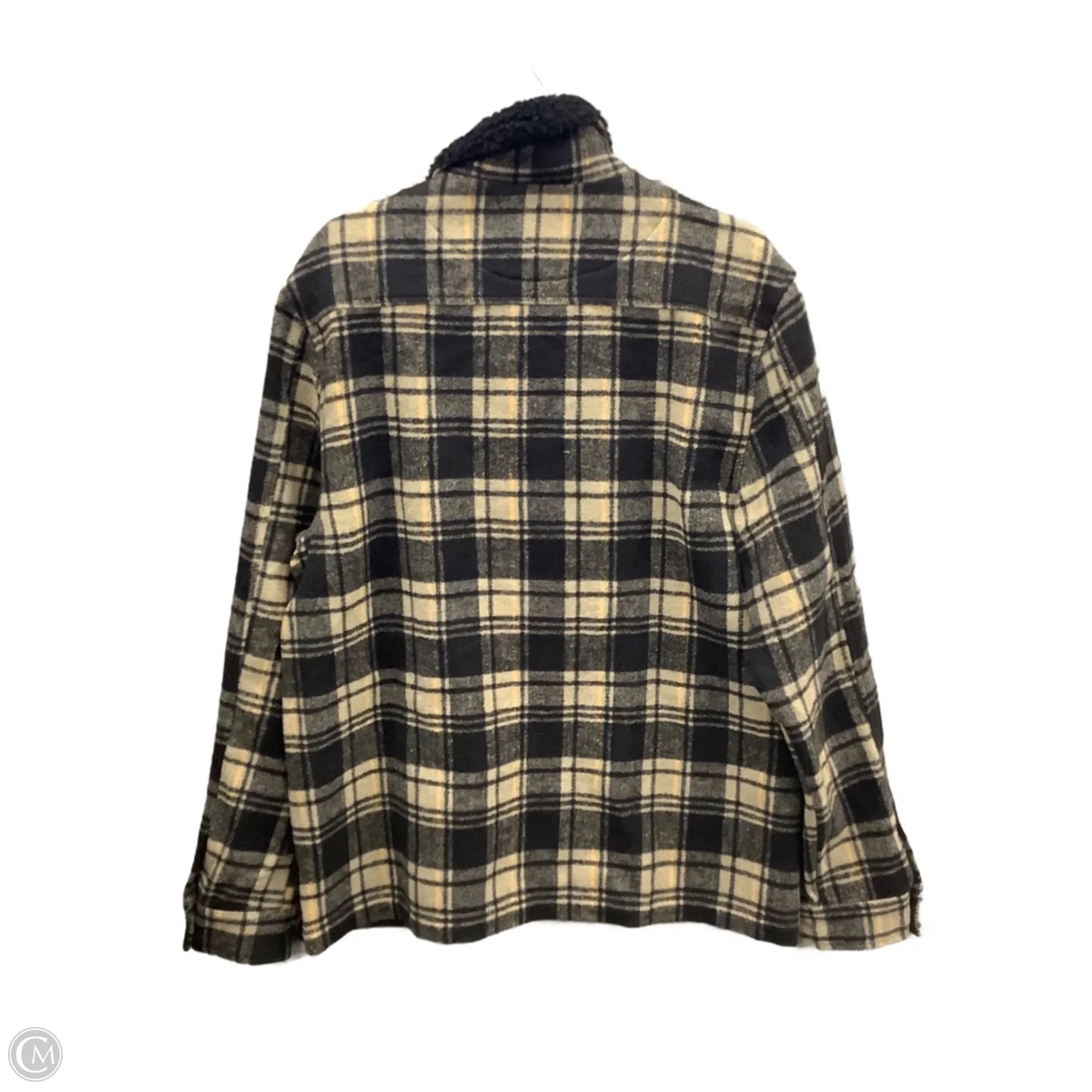 Jacket Shirt By Clothes Mentor In Plaid Pattern, Size: Xl