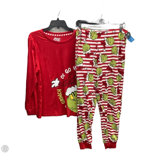 Pajamas 2pc By Clothes Mentor In Red, Size: L