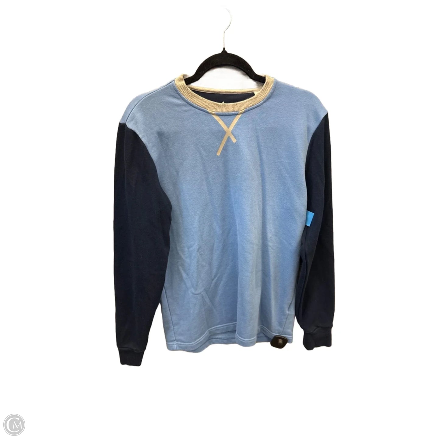 Athletic Sweatshirt Crewneck By Adidas In Blue, Size: S