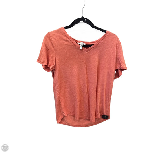 Top Short Sleeve By Jessica Simpson In Coral, Size: M