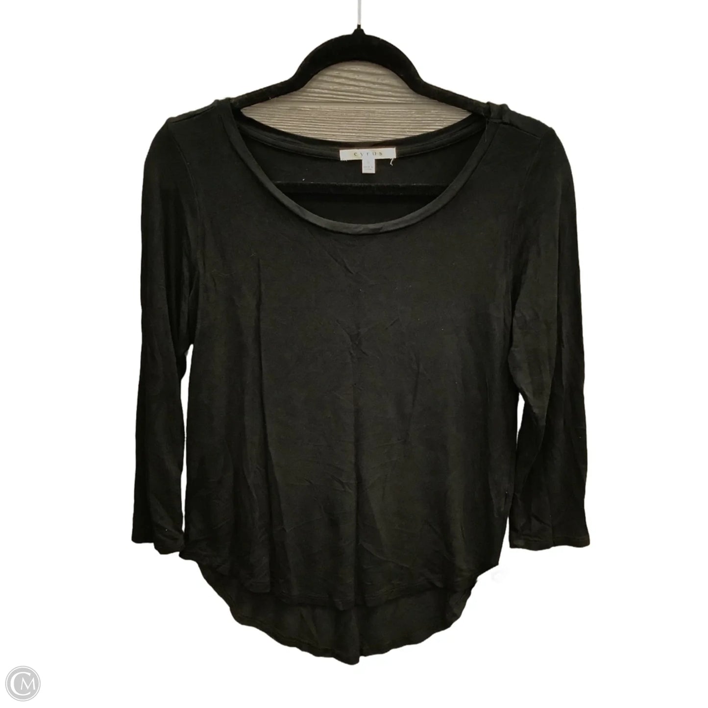 Top Long Sleeve Basic By Cyrus In Black, Size: S