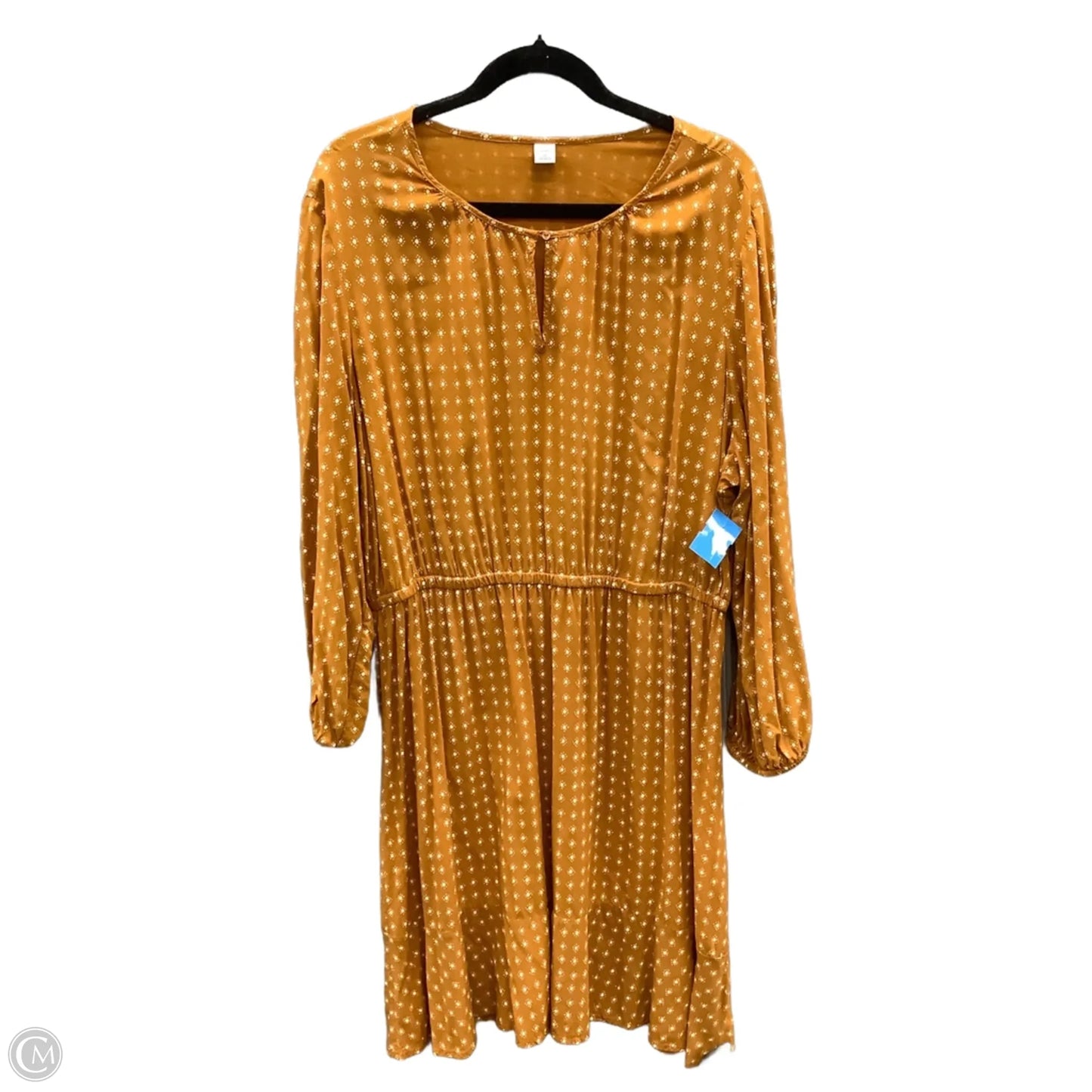Dress Casual Midi By Old Navy In Yellow, Size: Xl