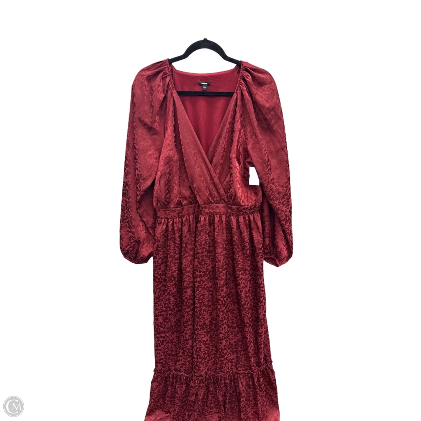 Dress Casual Maxi By Express In Red, Size: L