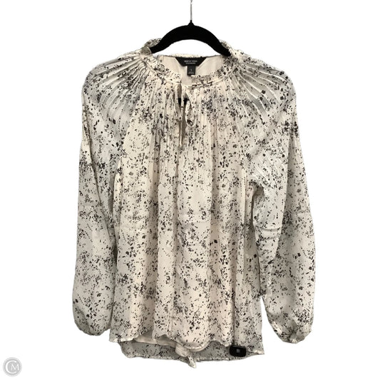 Blouse Long Sleeve By Simply Vera In White, Size: S