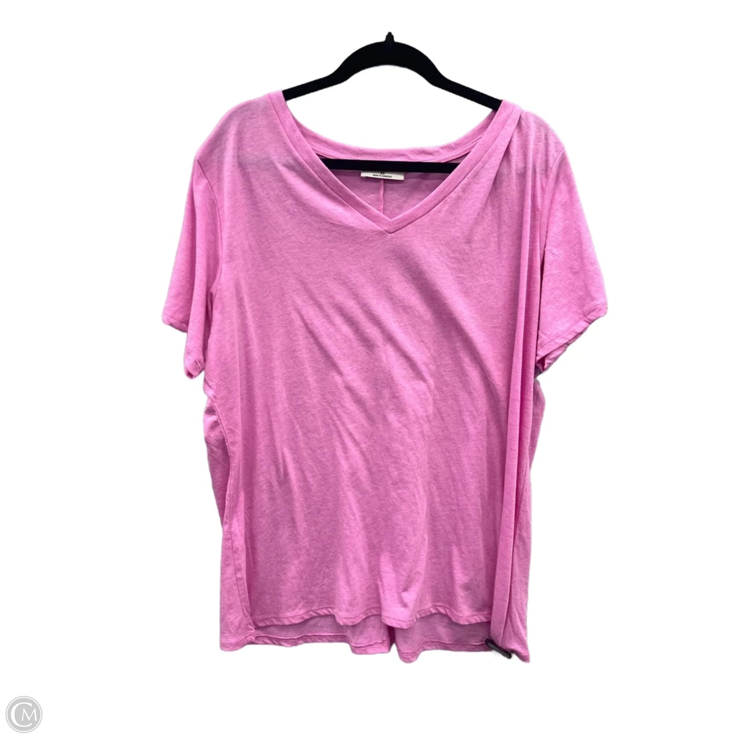 Top Short Sleeve By Zenana In Purple, Size: 2x