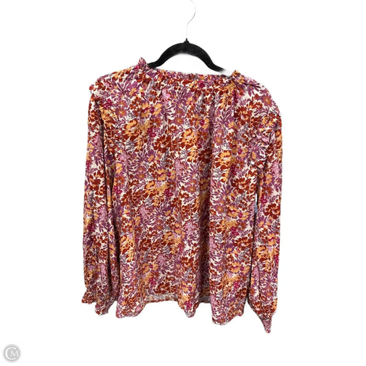 Blouse Long Sleeve By Oddi In Floral Print, Size: 2x