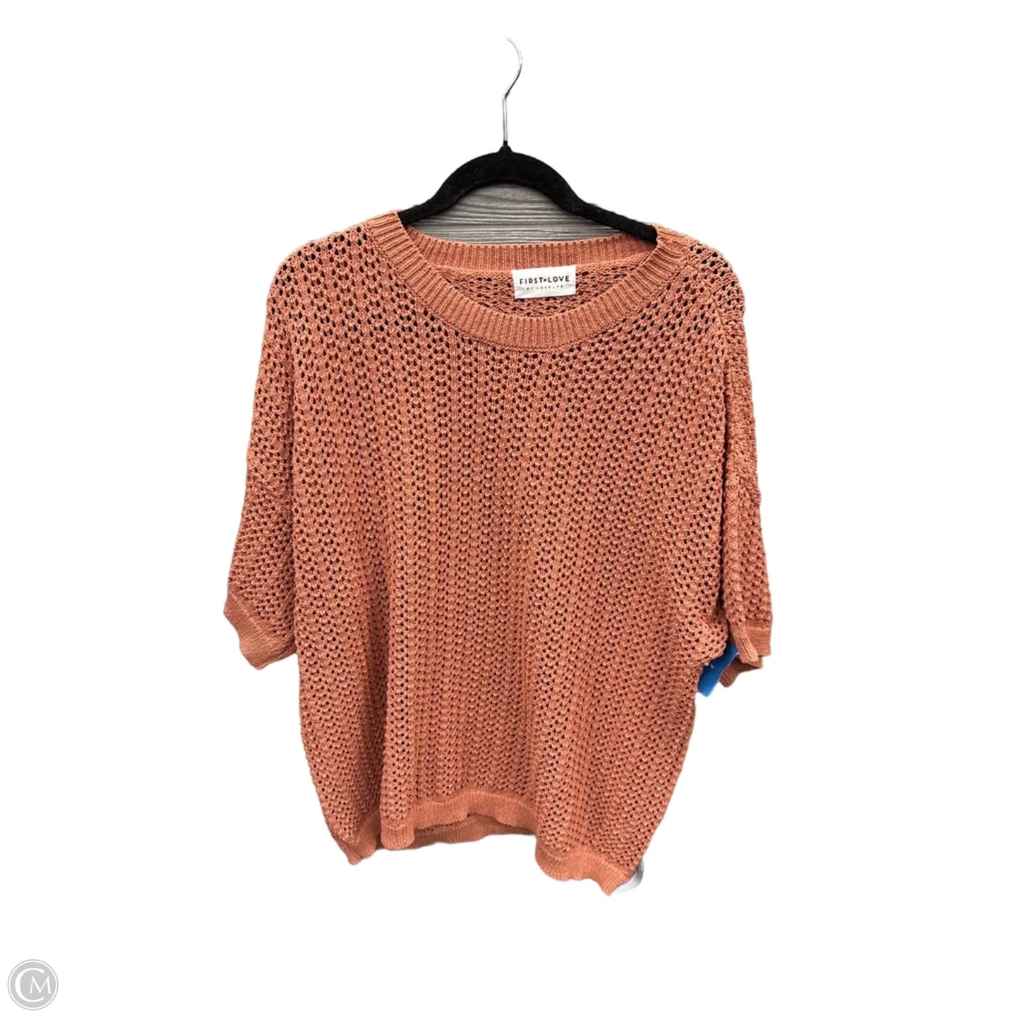 Sweater Short Sleeve By First Love In Orange, Size: 3x