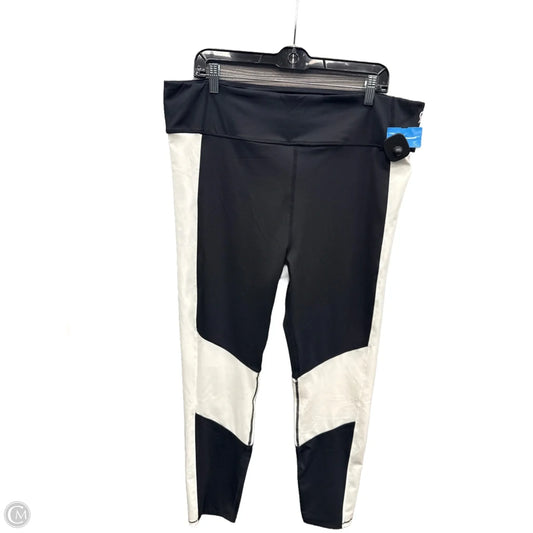 Athletic Leggings By Clothes Mentor In Black & White, Size: S