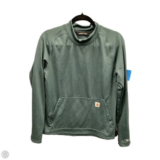 Top Long Sleeve By Carhartt In Green, Size: M