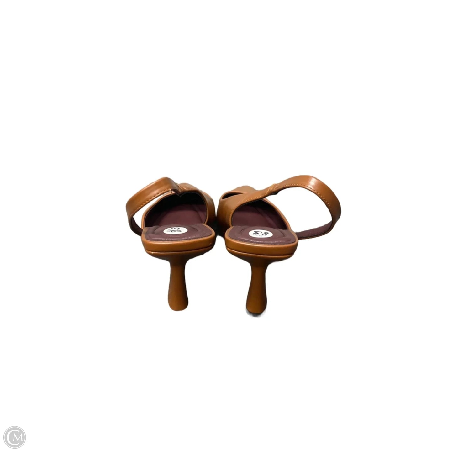 Shoes Heels Kitten By Clothes Mentor In Brown, Size: 8.5