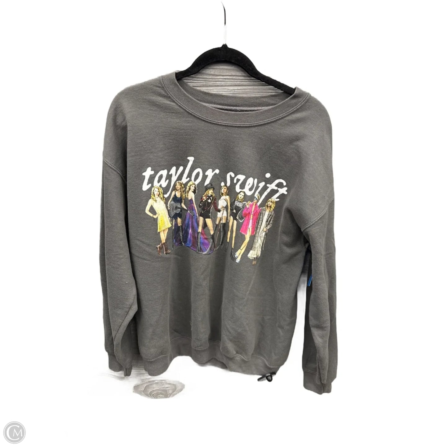 Sweatshirt Crewneck By Clothes Mentor In Grey, Size: L