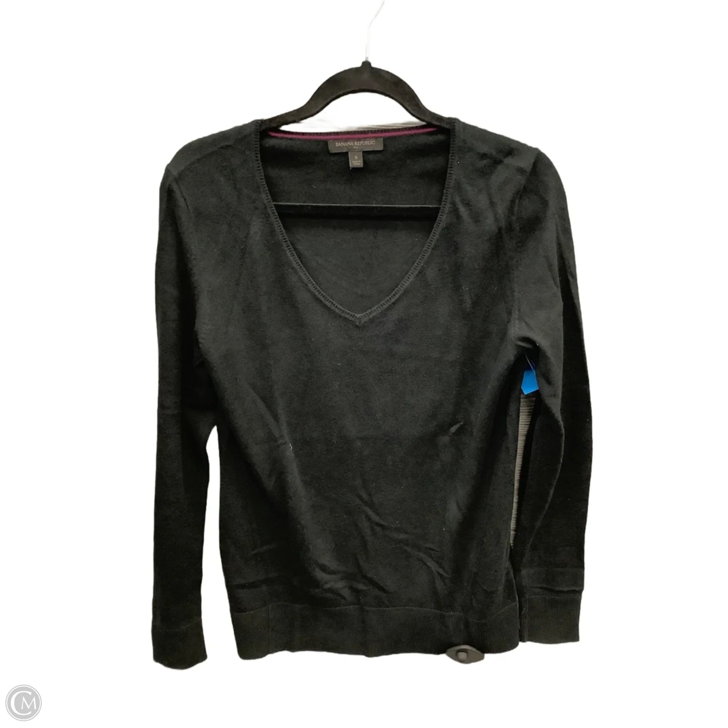 Top Long Sleeve Basic By Banana Republic In Black, Size: S