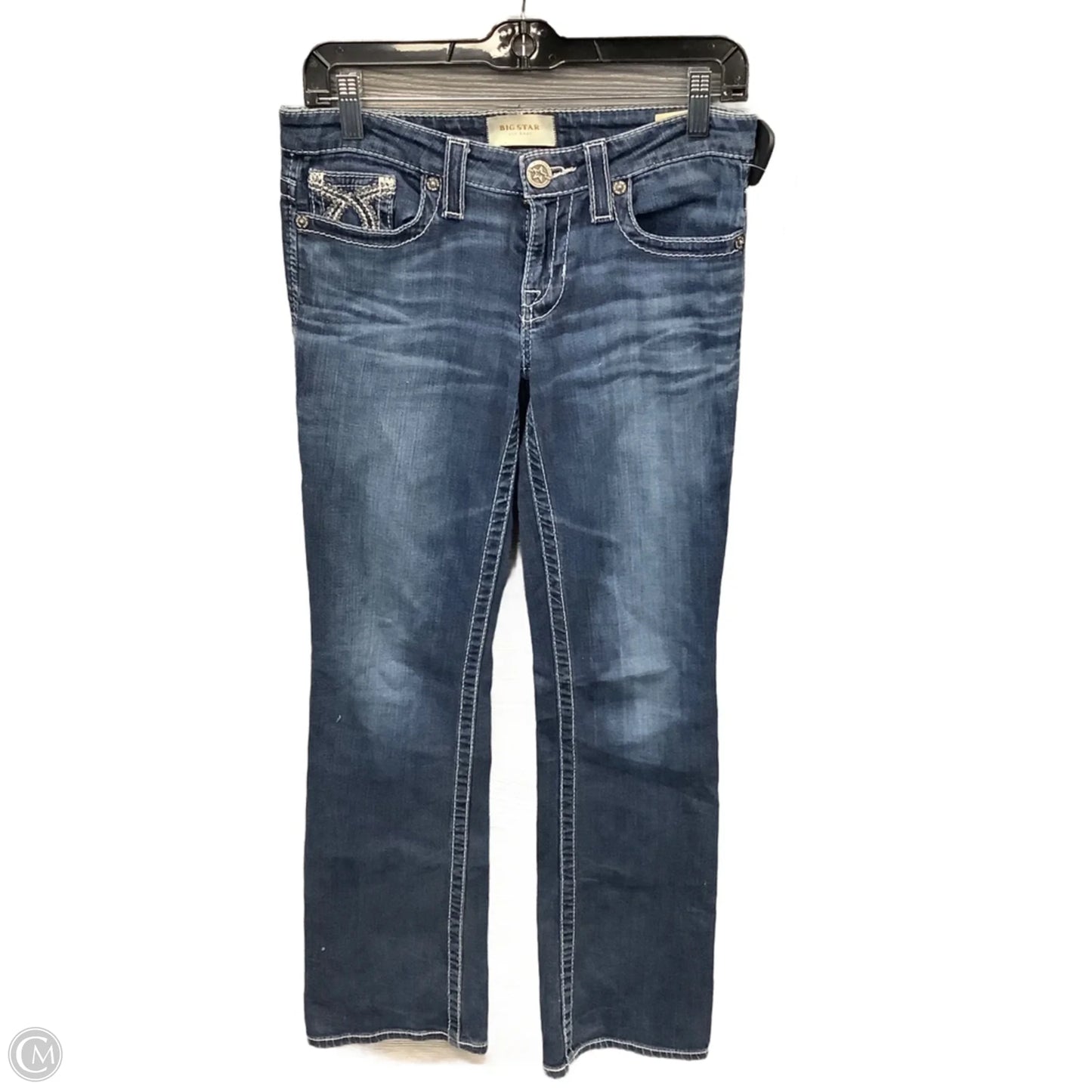 Jeans Boot Cut By Big Star In Blue Denim, Size: 4