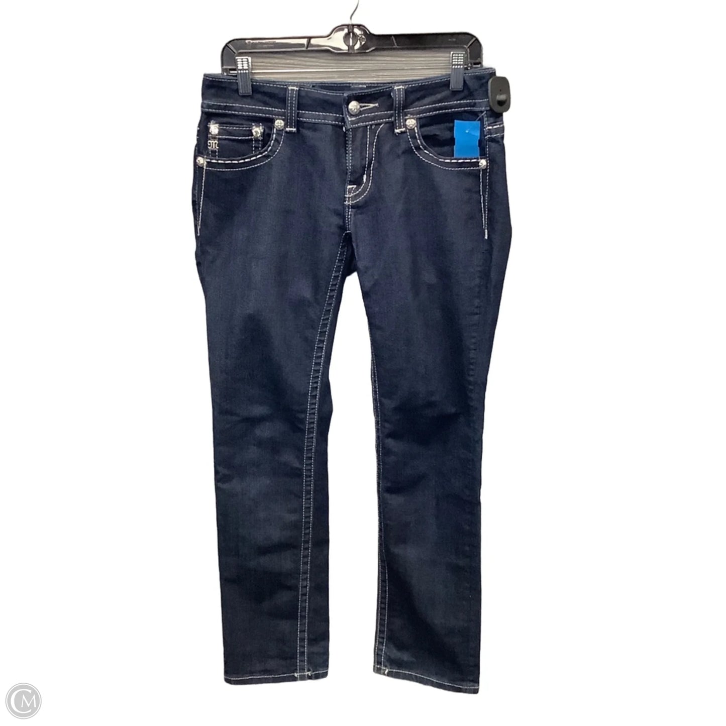 Jeans Straight By Miss Me In Blue Denim, Size: 8