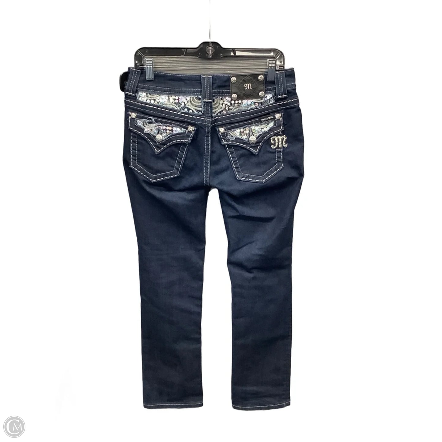 Jeans Straight By Miss Me In Blue Denim, Size: 8
