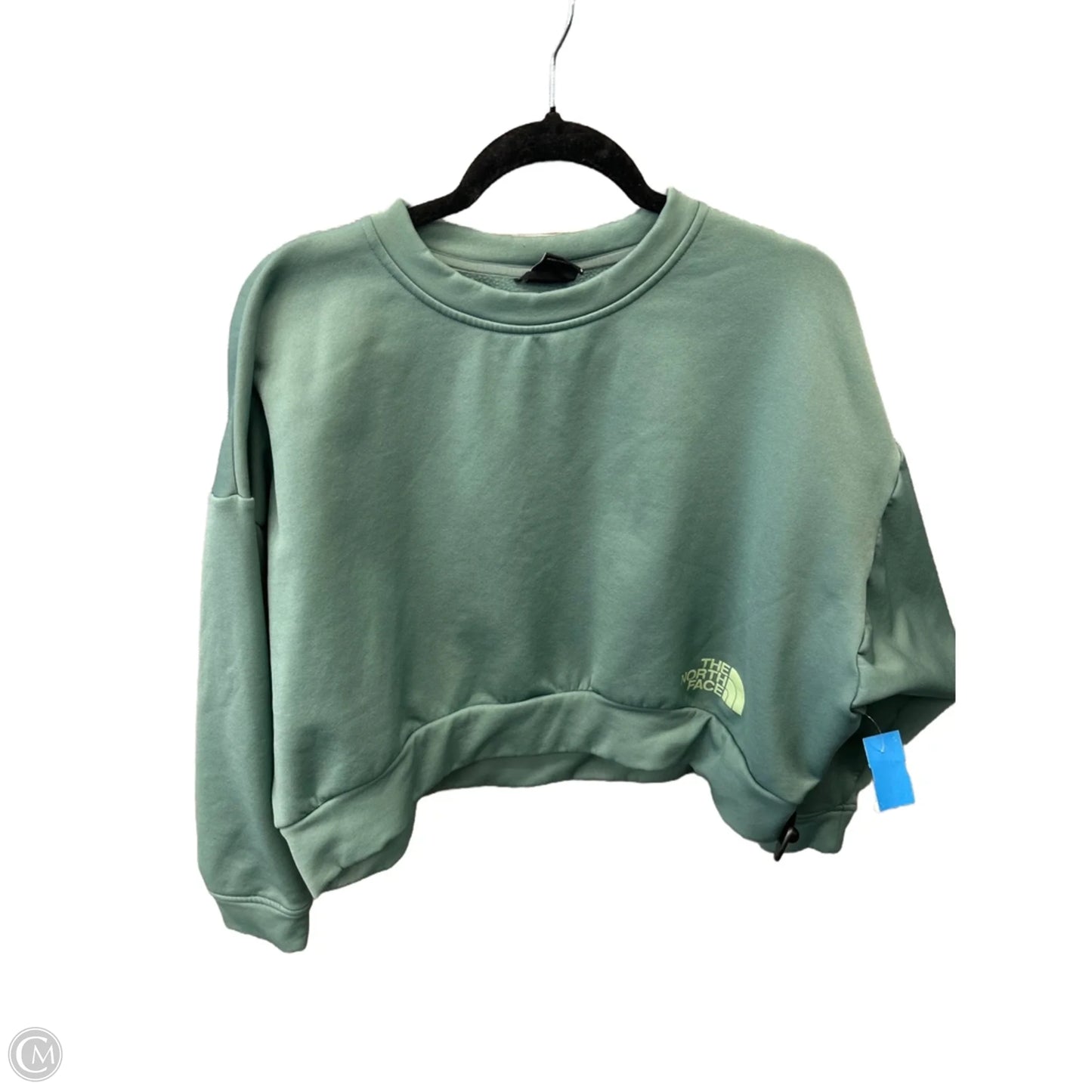 Athletic Sweatshirt Crewneck By The North Face In Green, Size: L