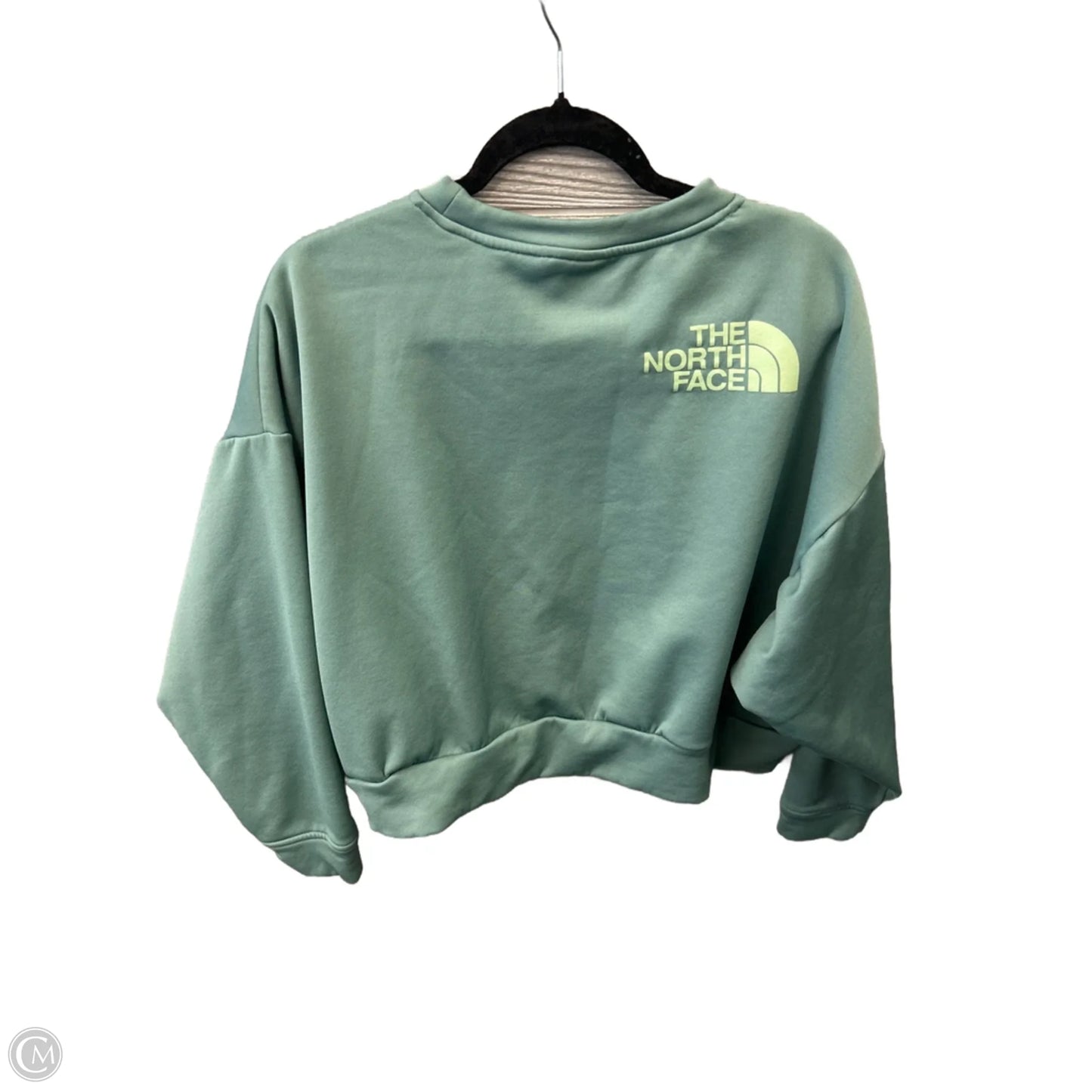 Athletic Sweatshirt Crewneck By The North Face In Green, Size: L