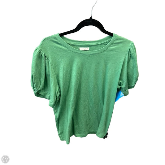 Top Short Sleeve By Maurices In Green, Size: L
